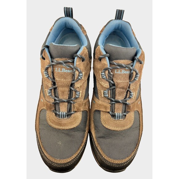 L.L Bean Hiking Trail Shoes Mens 12 Brown Blue Tek 2.5 Waterproof 299637 Outdoor